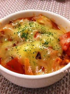 トマトと挽肉のチーズ焼き-レシピのメイン写真