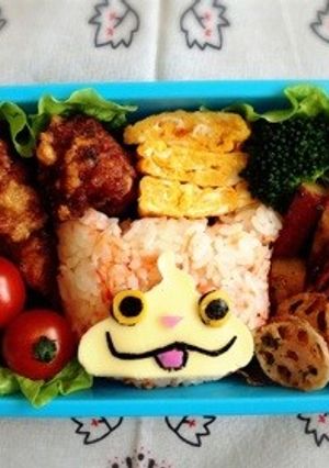 キャラ弁！妖怪ウォッチのジバニャン-レシピのメイン写真