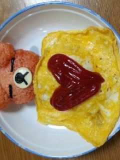 リラックマオムライス-レシピのメイン写真