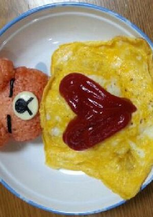 リラックマオムライス-レシピのメイン写真