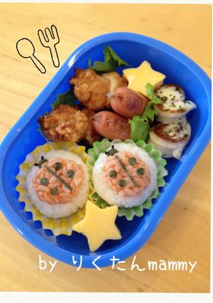 超簡単キャラ弁♡てんとう虫のおにぎり弁当-レシピのメイン写真