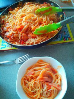 簡単トマト缶パスタ-レシピのメイン写真