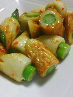 アスパラちくわのスイチリマヨ炒め-レシピのメイン写真
