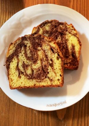 マーブルパウンドケーキ-レシピのメイン写真