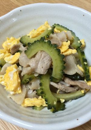 ご飯が進む！ゴーヤと豚肉の炒め物！-レシピのメイン写真