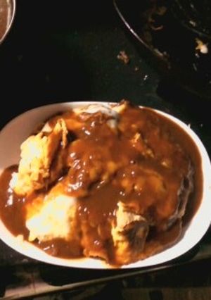 「鶏玉丼（デミグラスソース）」-レシピのメイン写真