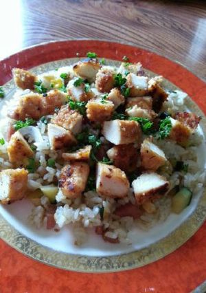ハムとズッキーニの炒飯♪-レシピのメイン写真