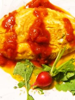 鶏ミンチでオムレツ-レシピのメイン写真