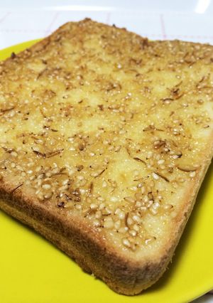 ごま味噌トースト-レシピのメイン写真