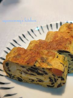 ひじきの煮物の卵焼き✿-レシピのメイン写真