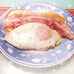 しっとりもちもち朝食パンケーキ♪-レシピのメイン写真