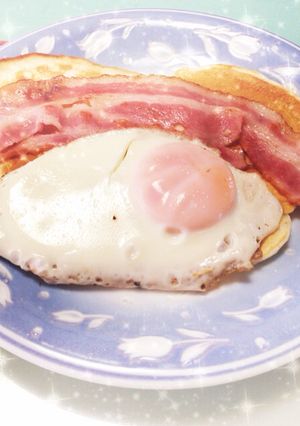 しっとりもちもち朝食パンケーキ♪-レシピのメイン写真