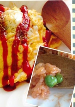 豆ご飯で☆オムライス-レシピのメイン写真