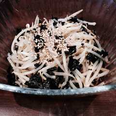 รูปของ 超お手抜き♫もやしと海苔の簡単和え