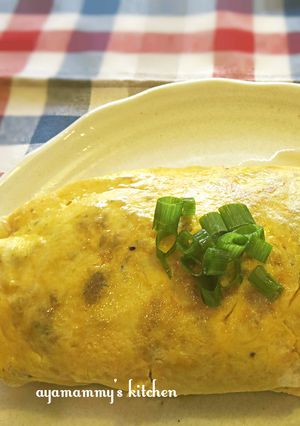 和風オムライス✿ひじきの煮物で-レシピのメイン写真