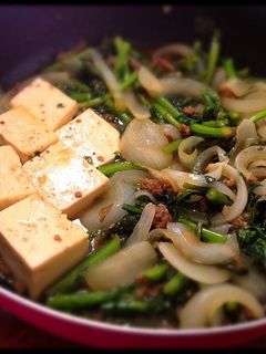 春菊とひき肉で♪簡単すき焼き*。-レシピのメイン写真