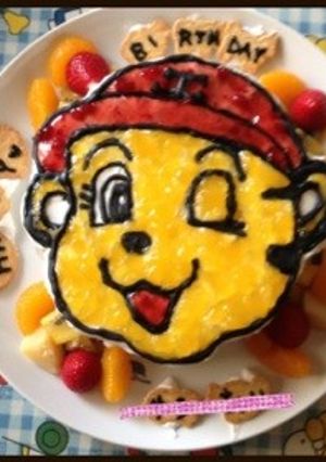 タイガース☆ファンに捧ぐキャラケーキ♪-レシピのメイン写真