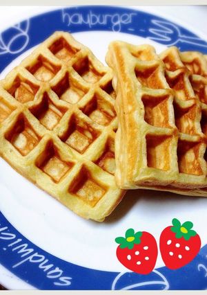 ヨーグルト入り☆ワッフル-レシピのメイン写真
