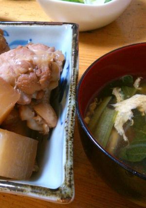 【シャトルシェフ】手羽元煮物&春雨スープ-レシピのメイン写真