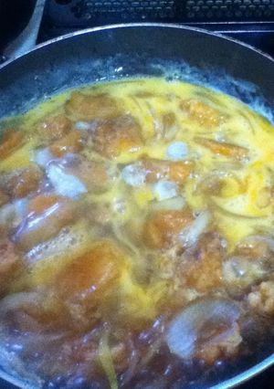 余り唐揚げで作る親子丼-レシピのメイン写真
