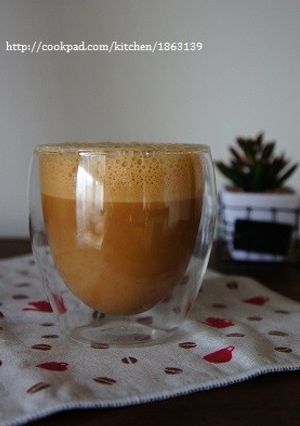 泡立つアイスカフェオレ♪ラテビア-レシピのメイン写真