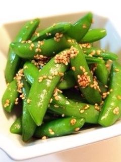 スナップえんどうの胡麻和え-レシピのメイン写真