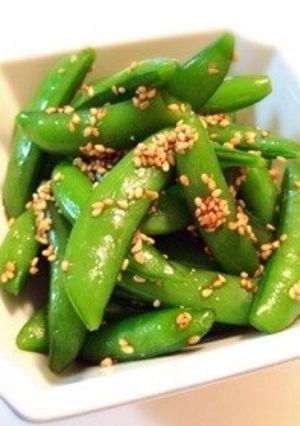 スナップえんどうの胡麻和え-レシピのメイン写真