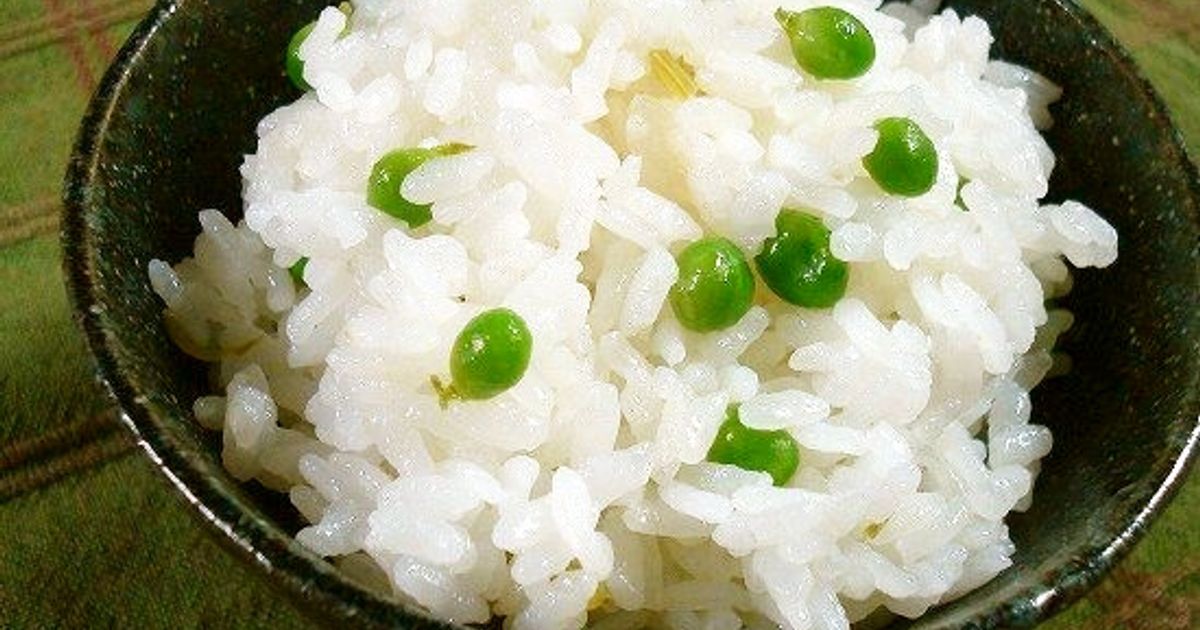 豆ごはん スナップエンドウで豆ご飯 by しんがし畑 【クックパッド】 簡単