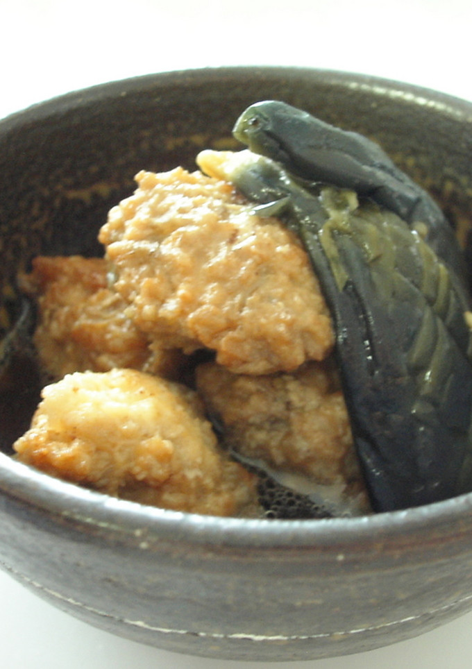 激ウマ♪ナスと鶏団子の揚げ煮-レシピのメイン写真