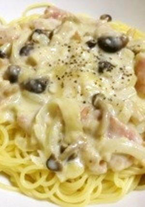 きのことベーコンのクリームパスタ-レシピのメイン写真