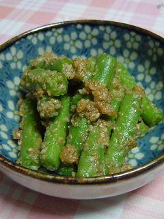 いんげんの胡麻味噌和え-レシピのメイン写真