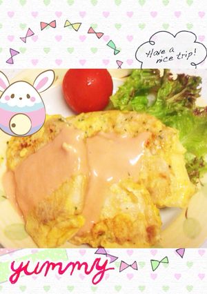 簡単♡鶏胸肉のピカタ！オーロラソースで☆-レシピのメイン写真
