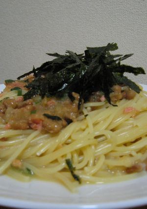 ***和風さっぱりおろし納豆パスタ***-レシピのメイン写真