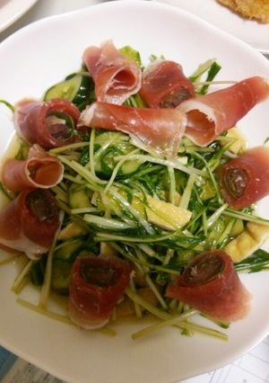 お好みの野菜で毎日☆水菜きゅうり油揚げ-レシピのメイン写真