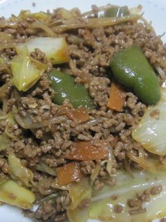 ひき肉と野菜のみそ炒め☆-レシピのメイン写真