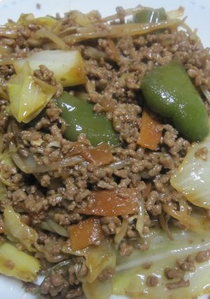 ひき肉と野菜のみそ炒め☆-レシピのメイン写真