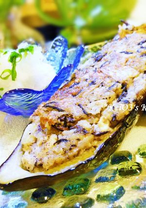 豆腐・ひじき・切干大根の茄子カップ焼き-レシピのメイン写真