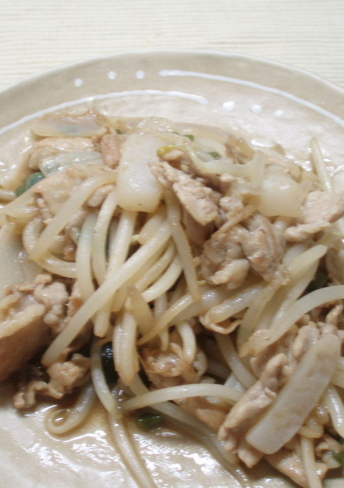 豚肉ともやしのからし炒め（お給料日前用）-レシピのメイン写真
