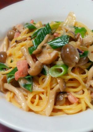 イカの塩辛クリームパスタ-レシピのメイン写真