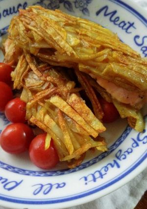サーモンとじゃがいものカレーガレット♡-レシピのメイン写真