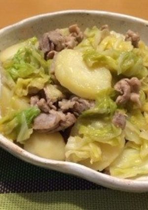 春レシピ⭐️春キャベツと新じゃがの煮物-レシピのメイン写真