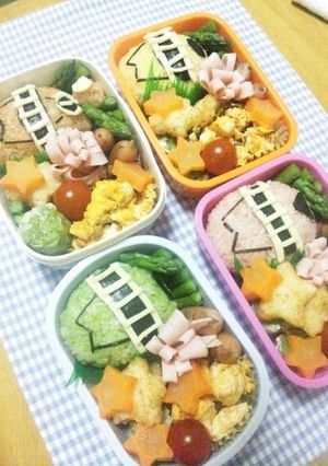 トッキュウジャーのキャラ弁☆-レシピのメイン写真