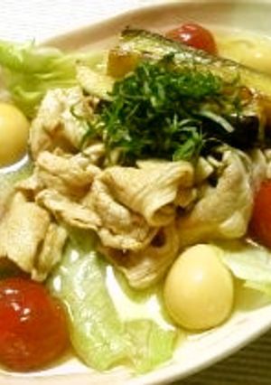 徳山冷麺to豚肉と茄子のポン酢ラー油漬け-レシピのメイン写真