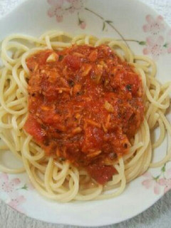 簡単トマトとツナのパスタ-レシピのメイン写真