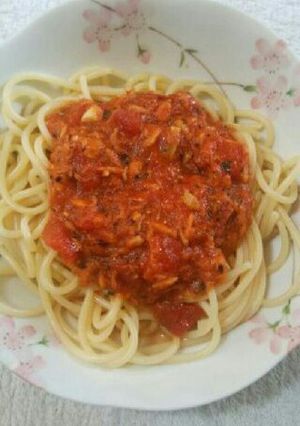 簡単トマトとツナのパスタ-レシピのメイン写真
