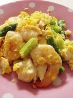 海老とアスパラの春色炒め-レシピのメイン写真