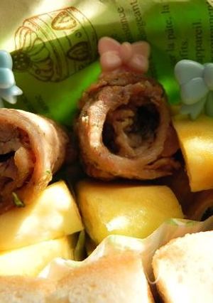 お弁当にぴったり★簡単しそ梅チーズロール-レシピのメイン写真