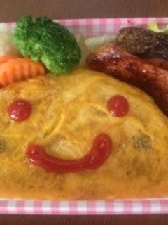 にこにこオムライス弁当-レシピのメイン写真