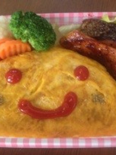 にこにこオムライス弁当-レシピのメイン写真