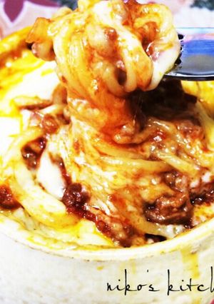 ミートソースリメイク♡絶品パスタグラタン-レシピのメイン写真